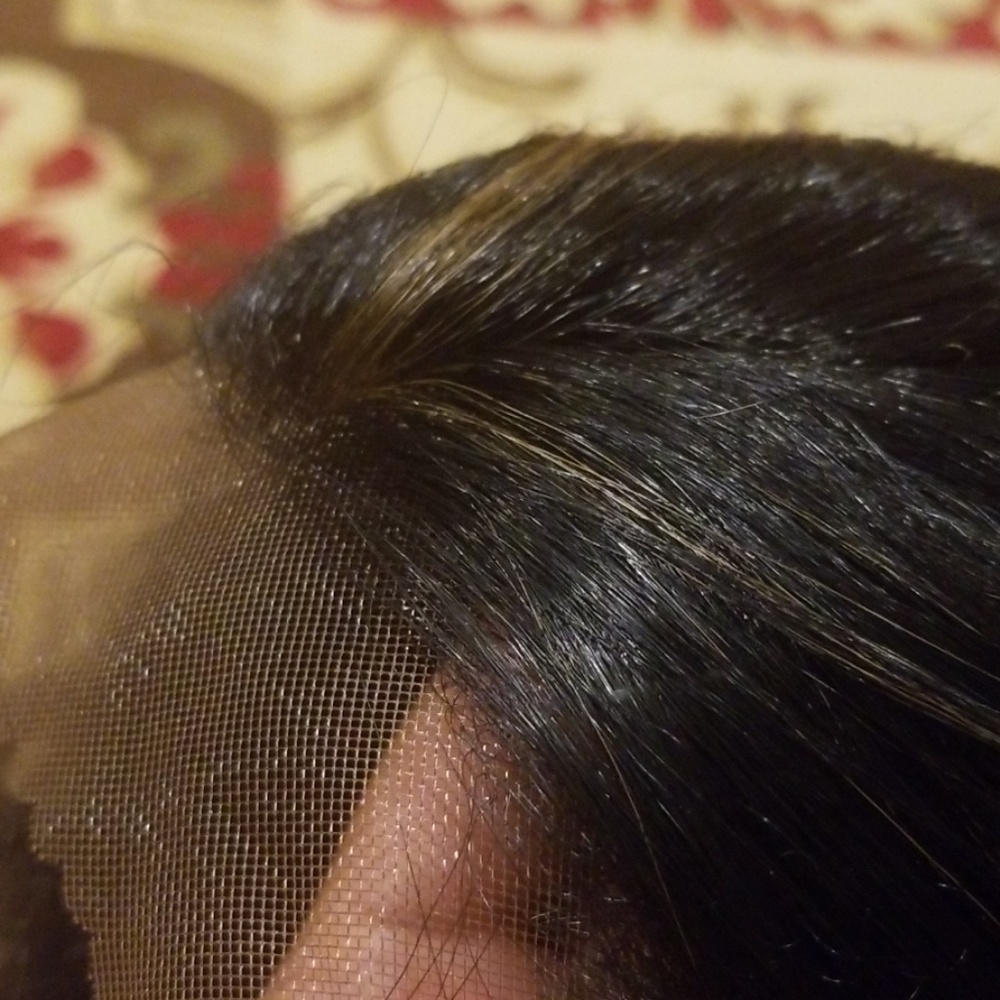 Human hair blend wig